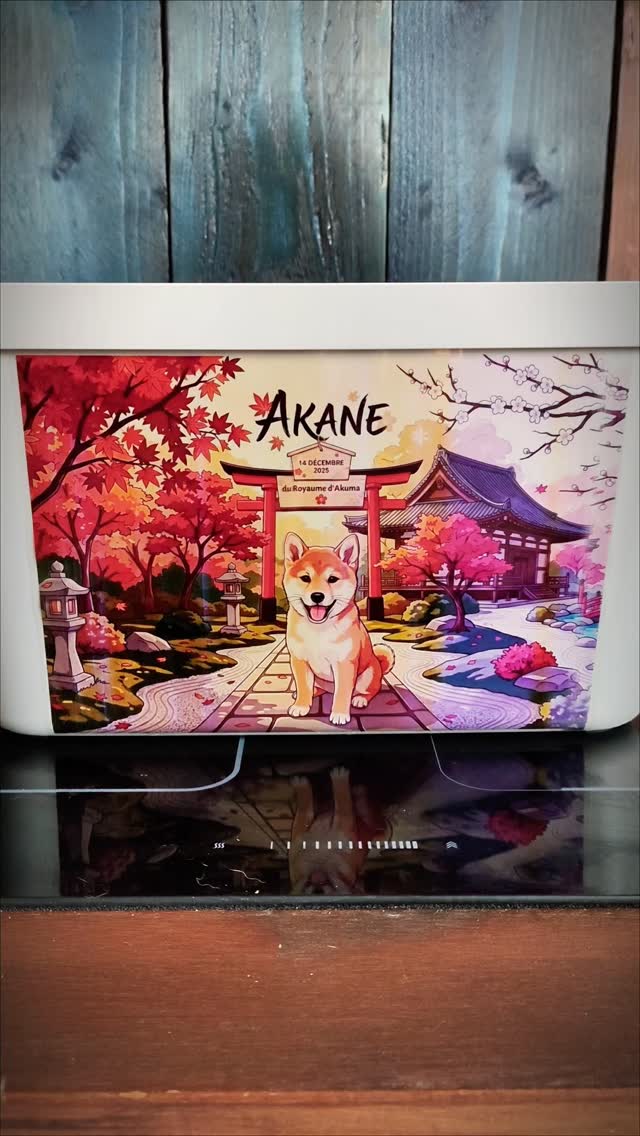 La valise d'un chiot Shiba Inu préparée le jour de son départ vers sa famille