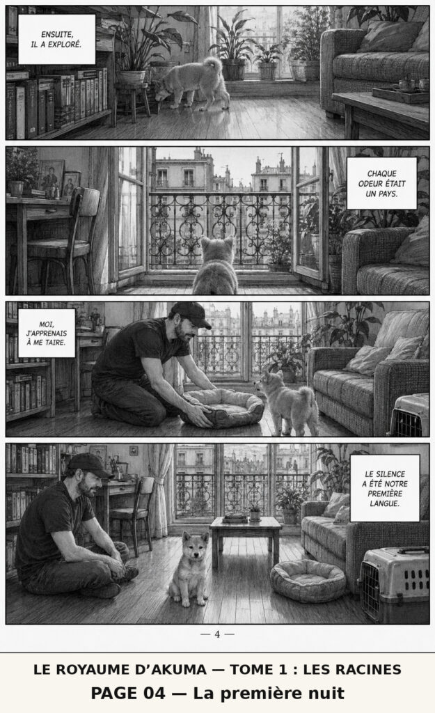Le Royaume d’Akuma, tome 1 Les Racines — planche 04 : La première nuit