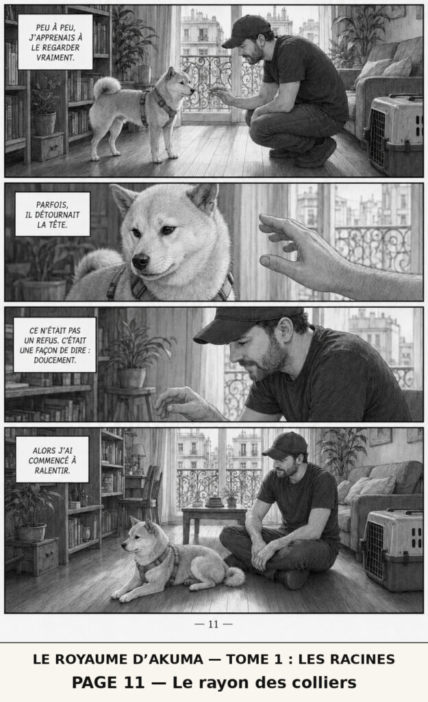 Le Royaume d’Akuma, tome 1 Les Racines — planche 11 : Apprendre à ralentir