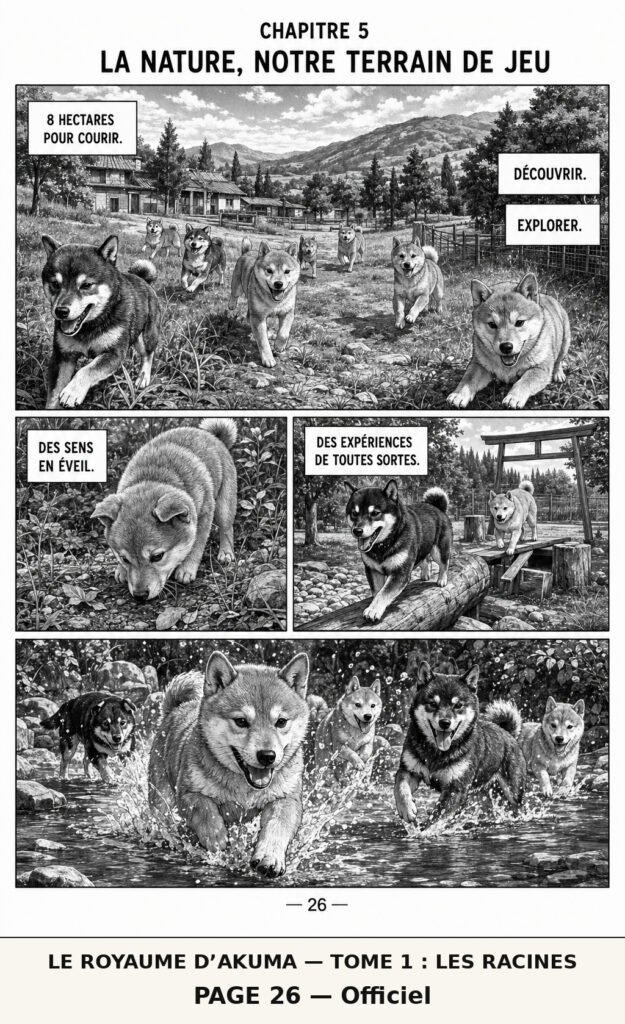 Le Royaume d’Akuma, tome 1 Les Racines — planche 26 : La nature, notre terrain de jeu