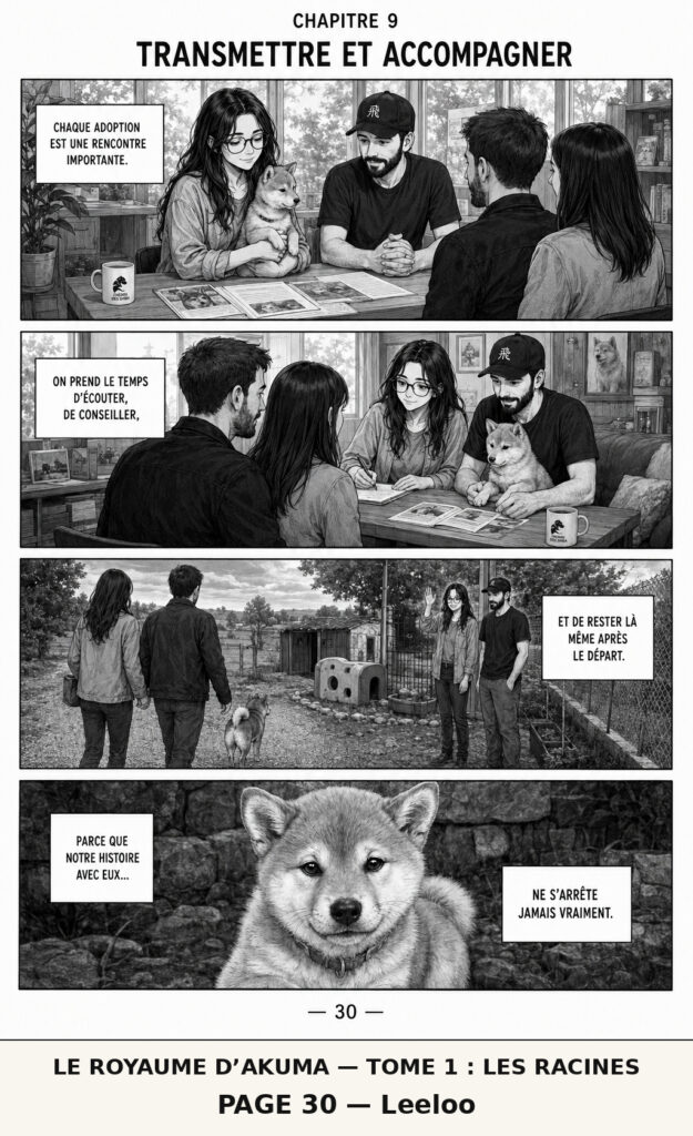 Le Royaume d’Akuma, tome 1 Les Racines — planche 30 : Transmettre et accompagner