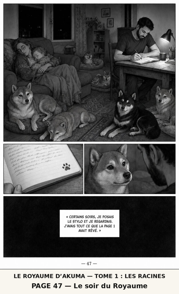Planche de manga : Coco, la chienne qui veillait les nuits de fièvre