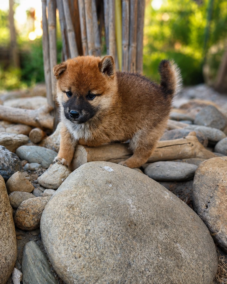 Bôro, chiot Shiba Inu roux du Royaume d’Akuma