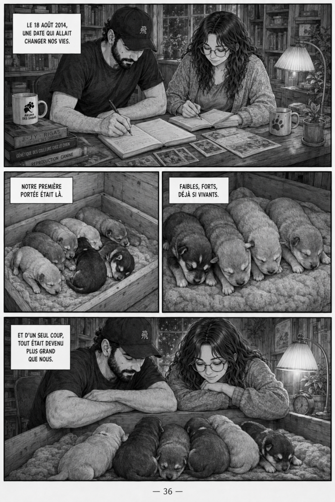 Le Royaume d’Akuma, tome 1 Les Racines — planche 36 : Notre première portée
