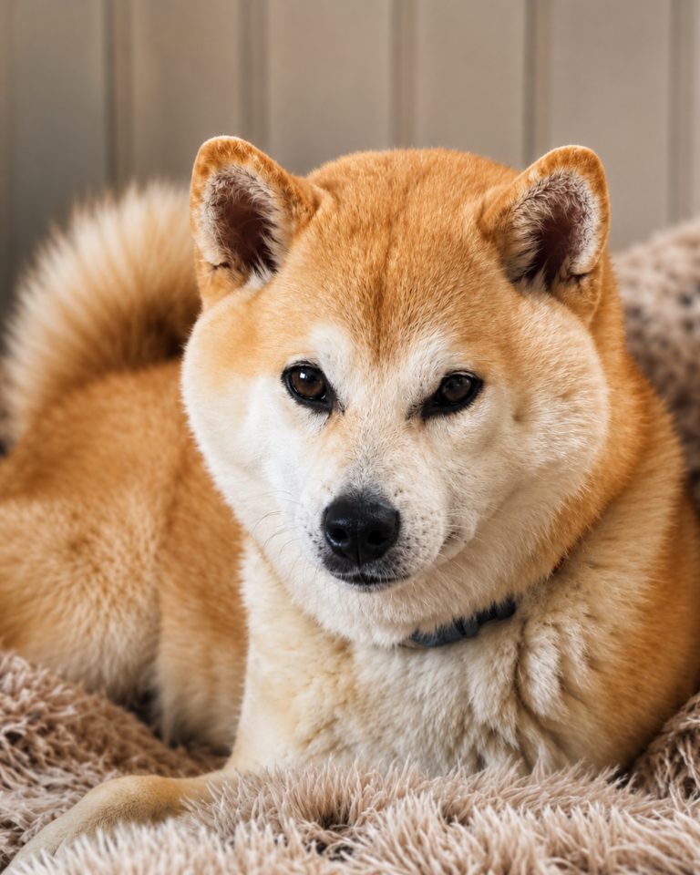 Queeny, femelle Shiba Inu LOF rousse de l’élevage Le Royaume d’Akuma, mère de la portée 2026